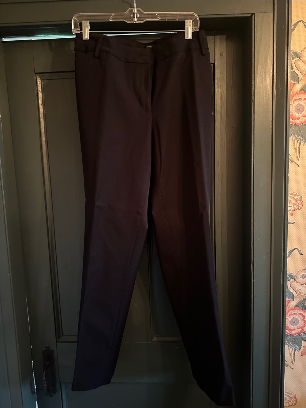 Talbots Navy Newport Straight-Leg Work Pants